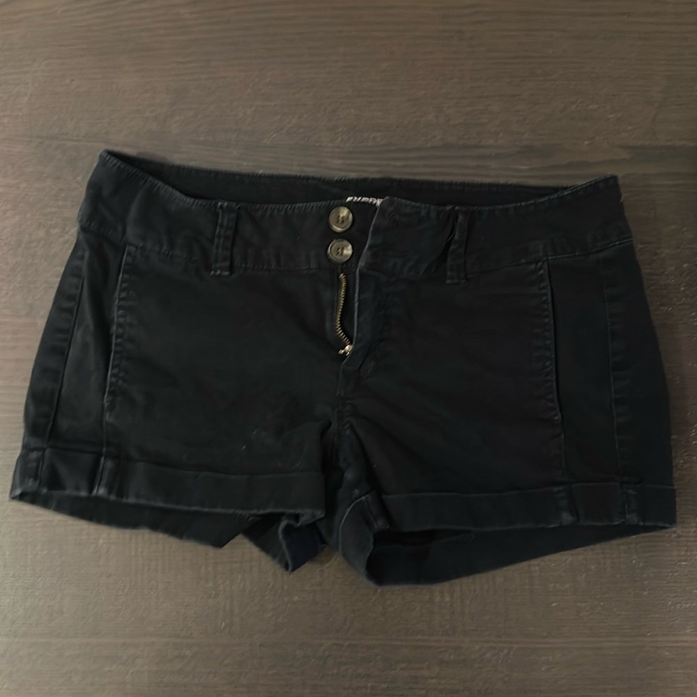 Express Size 4 Black Cotton Shorts